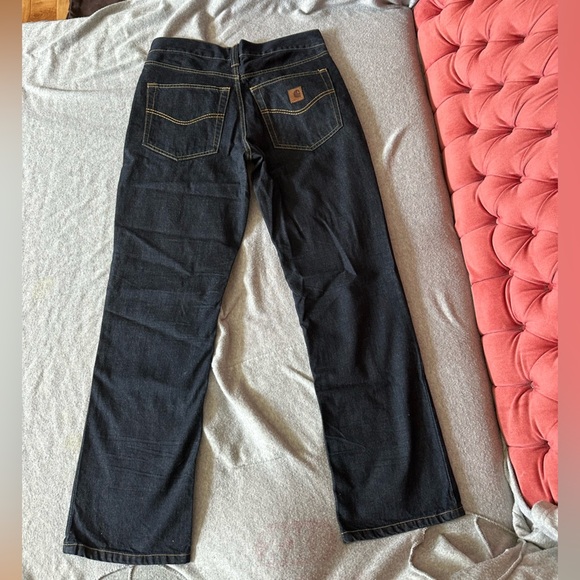 Carhartt Black Straight-Leg Jeans Timeless Design - Picture 4 of 6